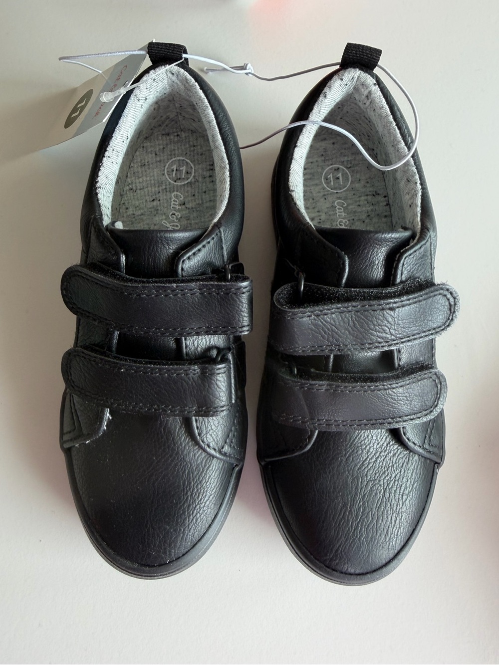 Cat & Jack black Dino Sneakers, size 11 NWT